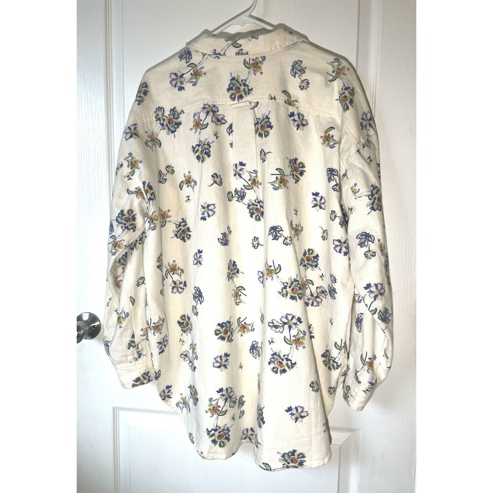 Pilcro Anthropologie Kailey Floral Tunic Button Down Size Large - Picture 4 of 13